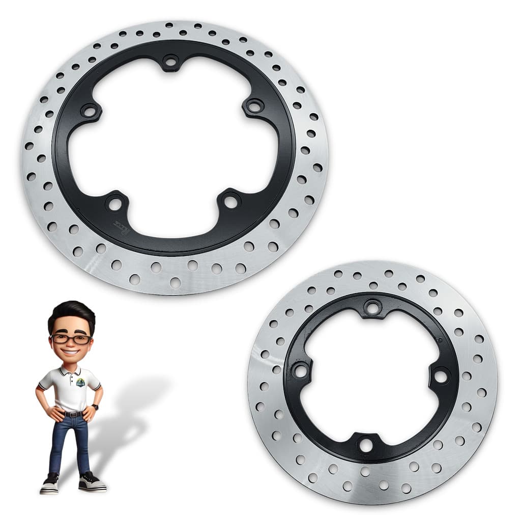 Disco Freio Dianteiro + Traseiro Cb 300f Twister 2023 Á 2025