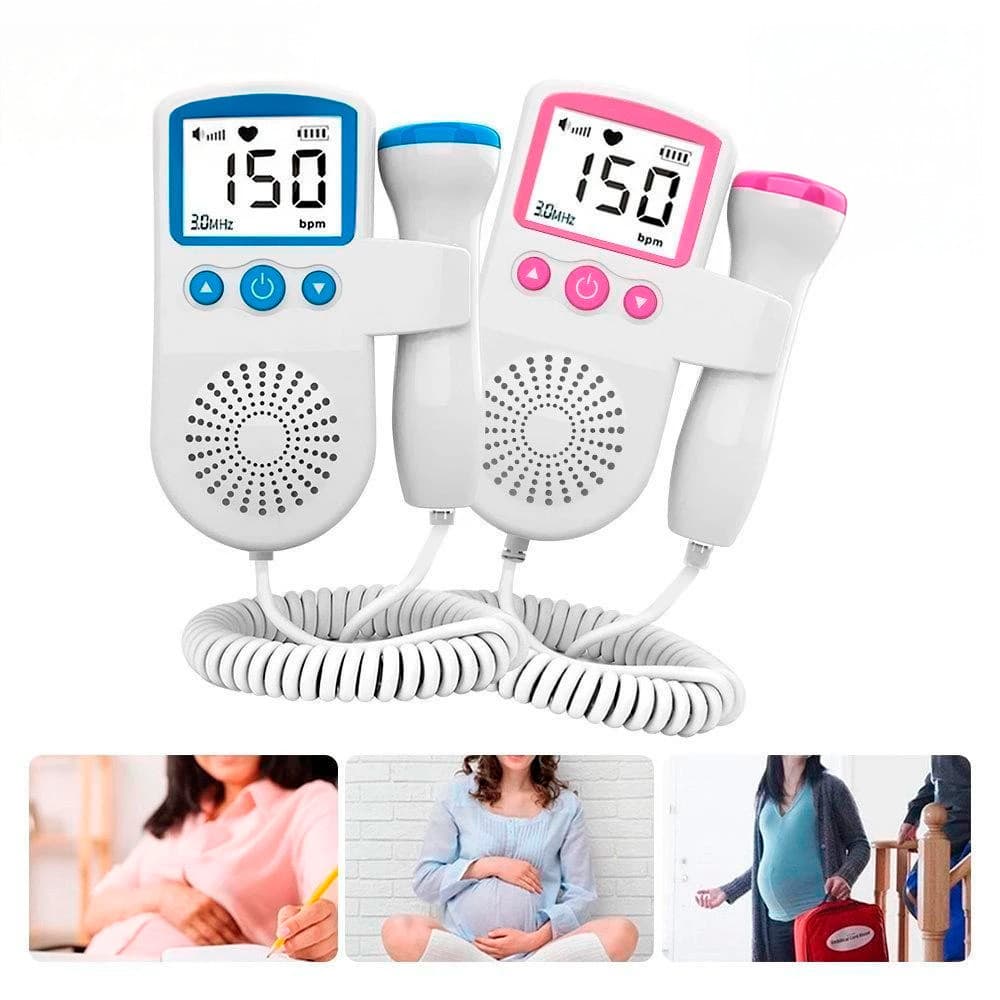 Monitor De Frequência Cardíaca Para Bebês Uso Doméstico Display De Gravidez Detector De Som Fetal Bebê