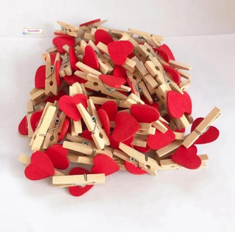 Coração Amor Roupas De Madeira Foto Papel Peg Cartão Postal Clipes Casa Decoração Casamento Papelaria Vermelho