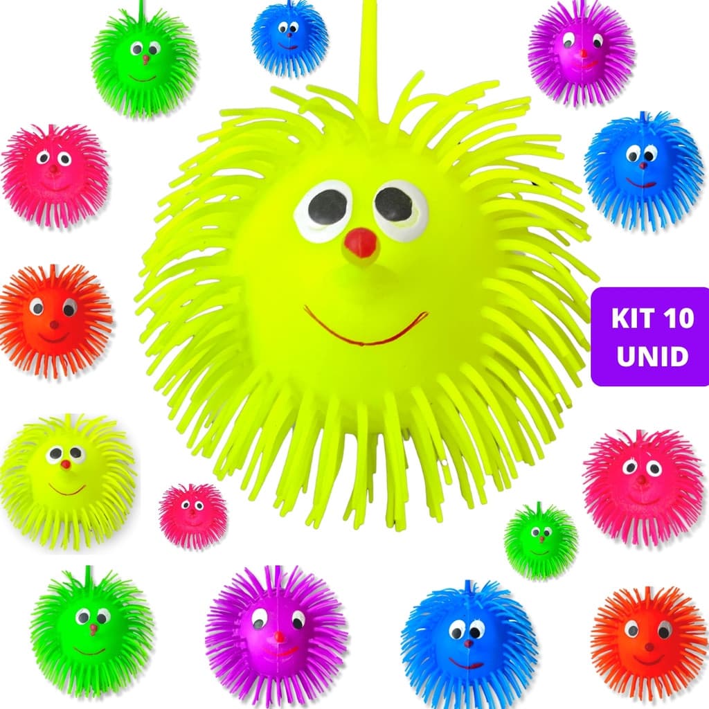 Kit 10 Bola Ioiô Com Luz Bolinha Macia Infantil Brinquedo
