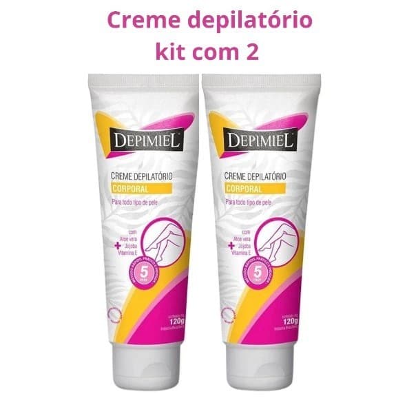 Creme Depilatório Corporal Classico Depimiel 120g Kit com 2 unidades