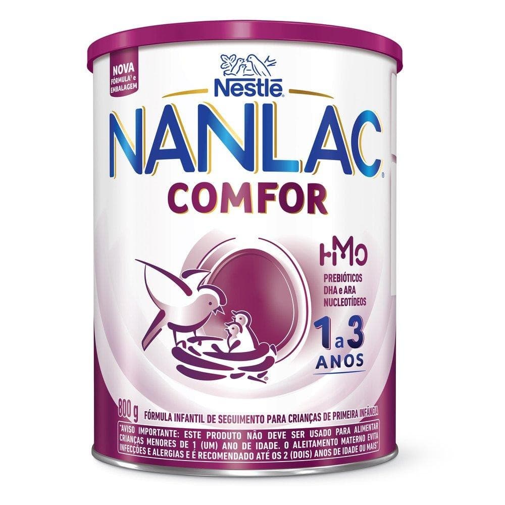 Formula Infantil Nanlac Comfor Hmo 1 A 3 Anos 800G