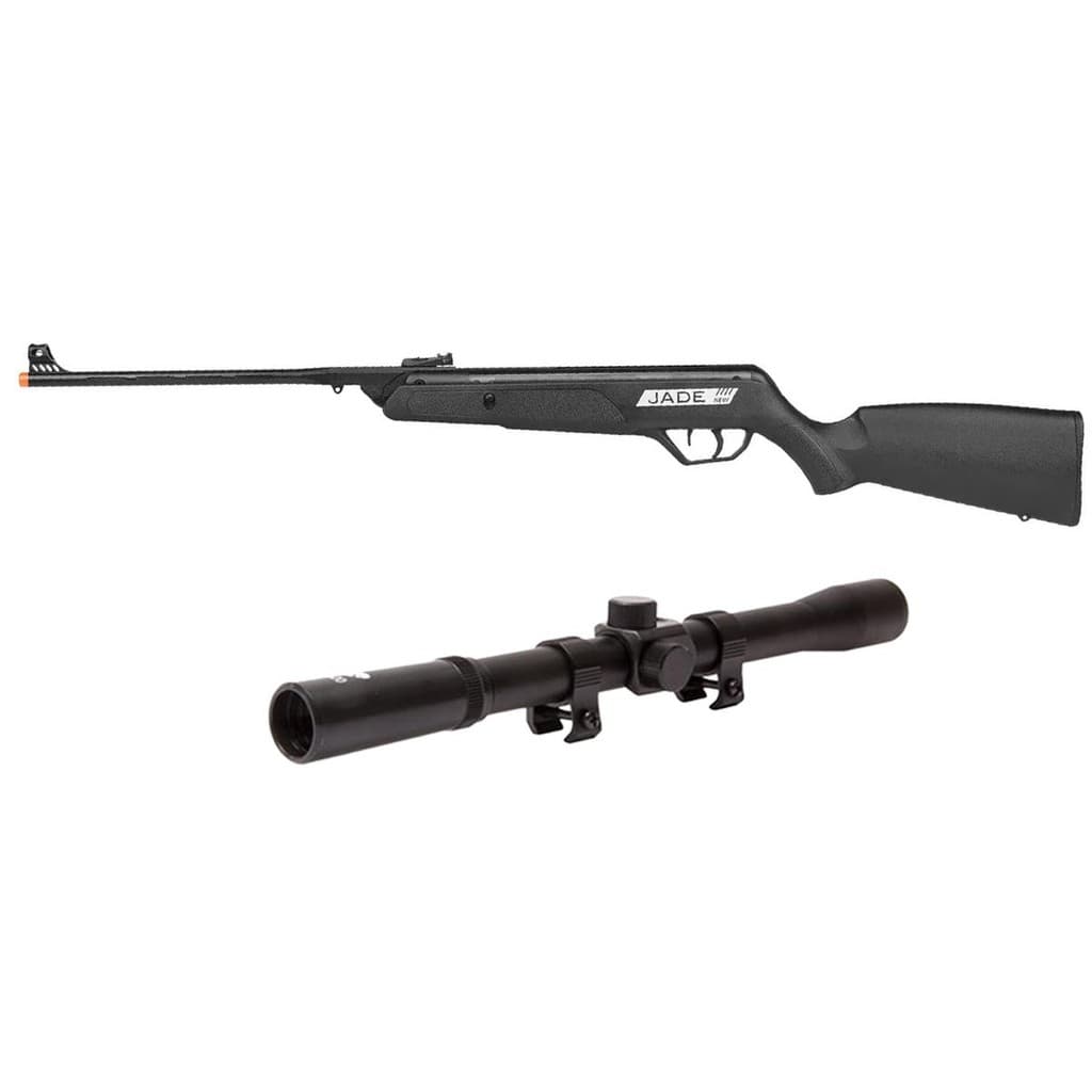 Carabina de Pressão New Jade Oxidada 4.5mm - CBC + Luneta 4x20