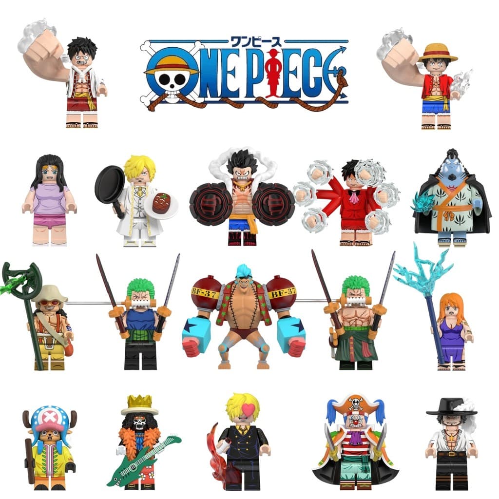 WM2786-WM2794 Anime Action Figures Franky Bloco De Construção Coleção Brinquedos Para Crianças
