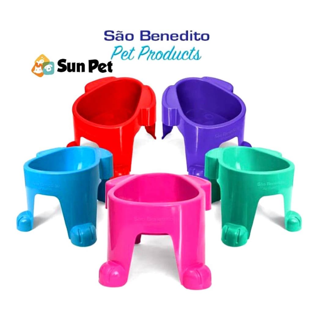 Comedouro Alto Pet Cães Elevado 300ml e 1000ml