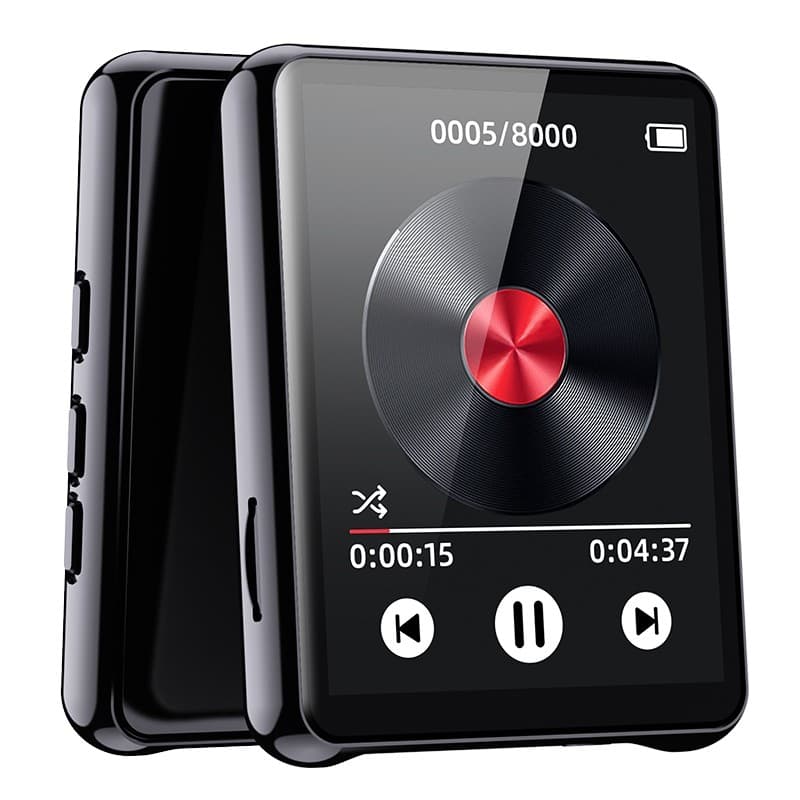 Metal MP3 MP4 player Bluetooth 5.0 tela sensível ao toque e-book gravação de rádio e vídeo