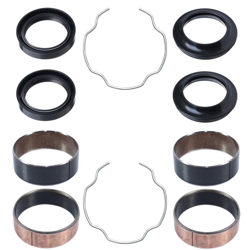 Kit bucha atrito bengala interna externa guarda pó CBX250 Twister CB500 CB300R trava retentor