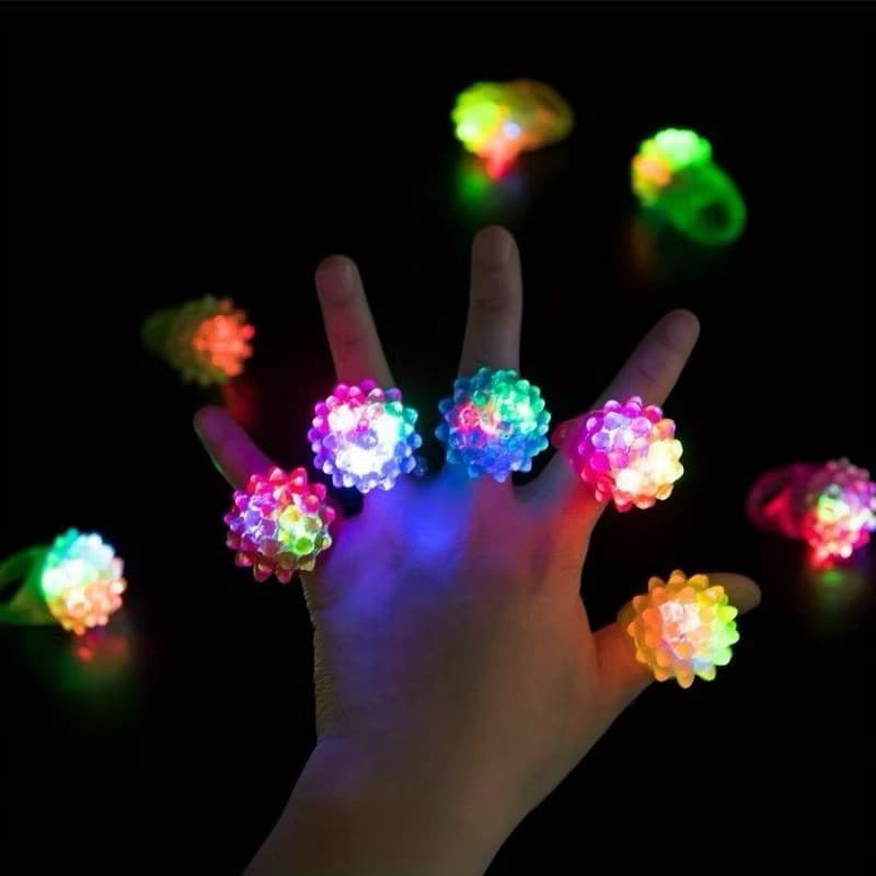 kit 20 LED Iluminam Os Piscando De Geléia De Leds Brinquedo De Dedo Brilham No Concerto Escuro De Casamento