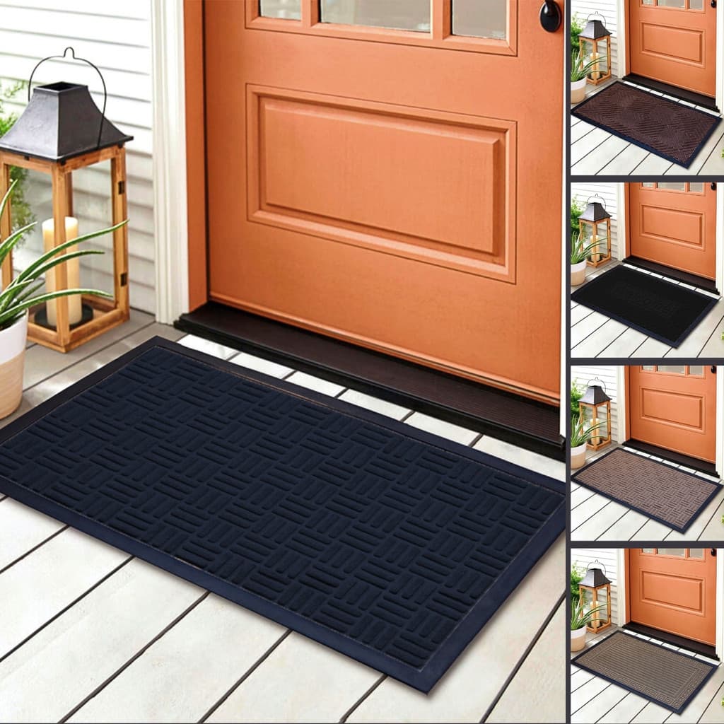 Tapete Capacho Porta Entrada 40 x 60 Borracha Antiderrapante Decorativo