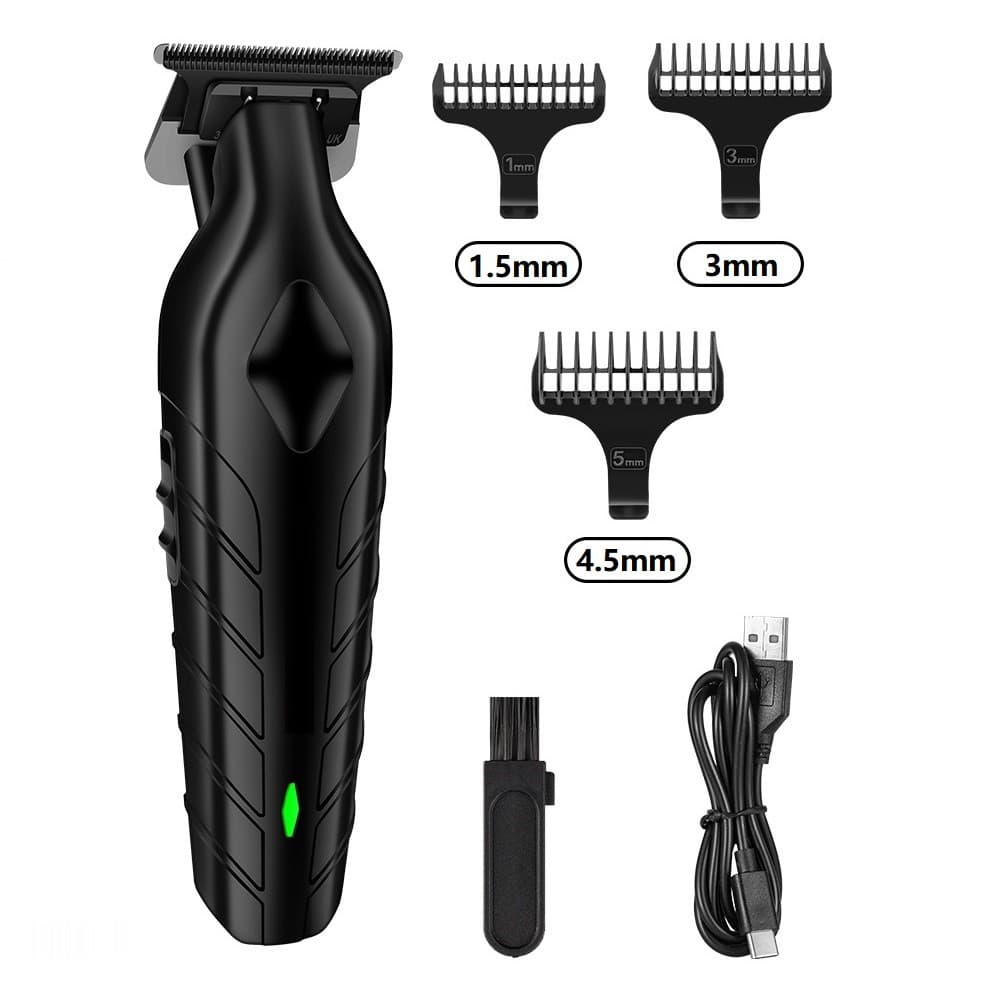 Aparador De Barba Kit De Máquina De Cortar Cabelo Recarregável Aparador De Pelos E Cortador De Cabelo À Prova D'Água-M