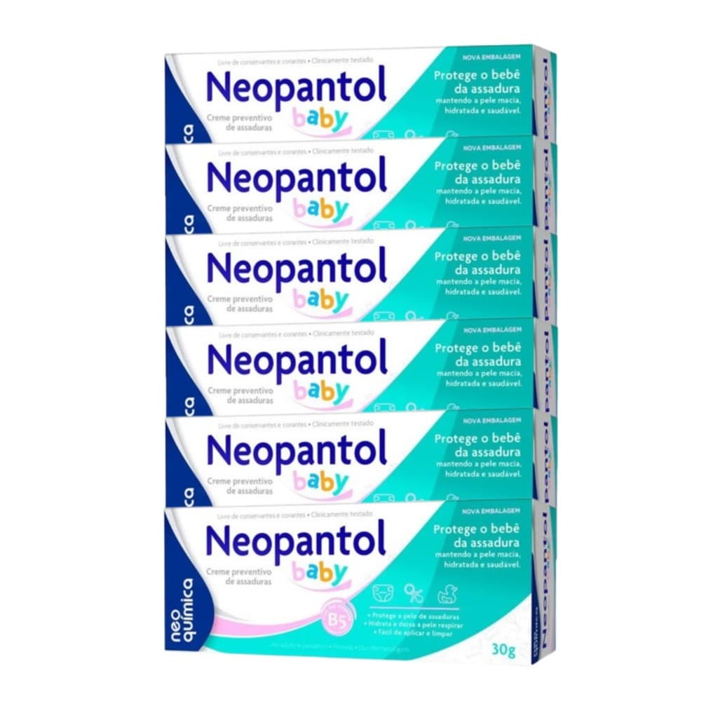 Kit 6x Creme Assadura Neopantol Baby 30g - Neo Quimica