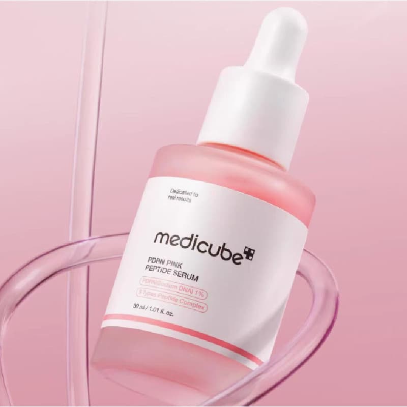 Medicube Pink Peptide Collagen Essence Ampola Hidratante Elástica E Iluminadora De Essência Para Tom De Pele Melhor