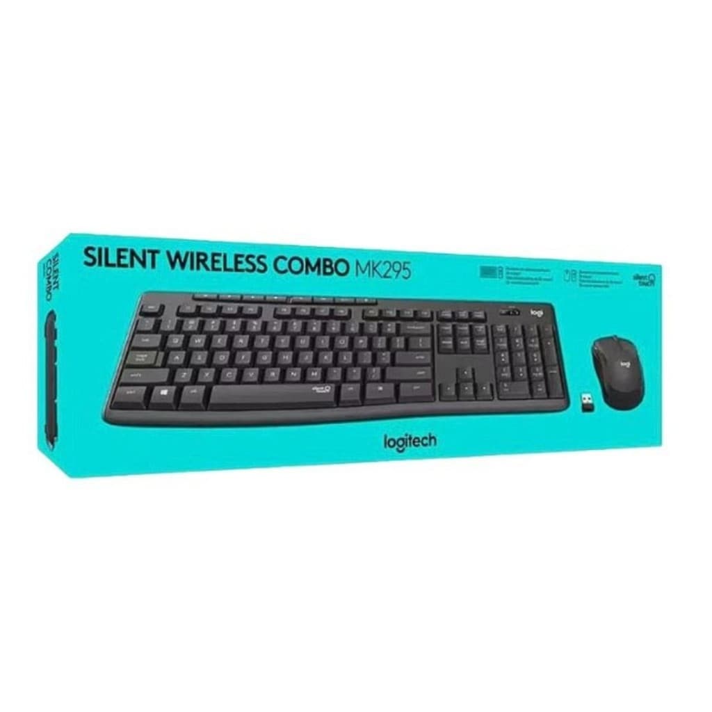 Combo Teclado Mouse Sem Fio Abnt2 Conexão USB Logitech MK295