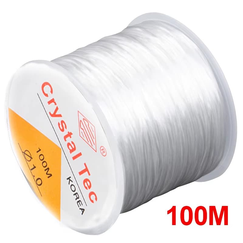 Forte Elástico Cristal Miçangas Fio Jóias Fazendo Colar Pulseira diy contas Silicone Estica espessura 0.7mm/ 0.8mm/1mm