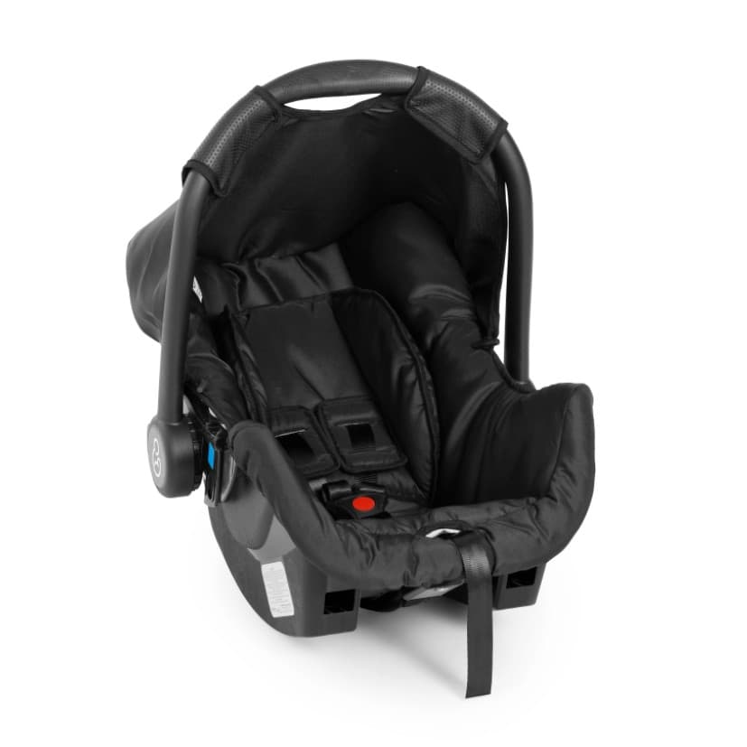 Bebê Conforto Grid Preto Galzerano 0 a 13kg com Redutor Cinto 3 Pontos INMETRO Leve e Portátil