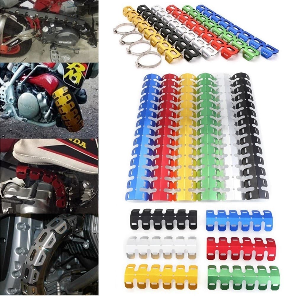 Silenciador De Escapamento Universal Para Motocicleta , Proteção De Tubo , Escudo Térmico , Capa De Isolamento , E-Bike 