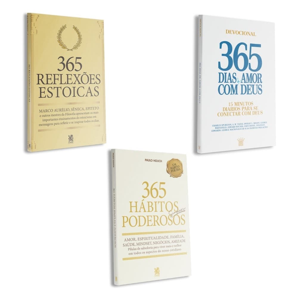 Combo 365 Dias - Kit com 3 Livros Devocional
