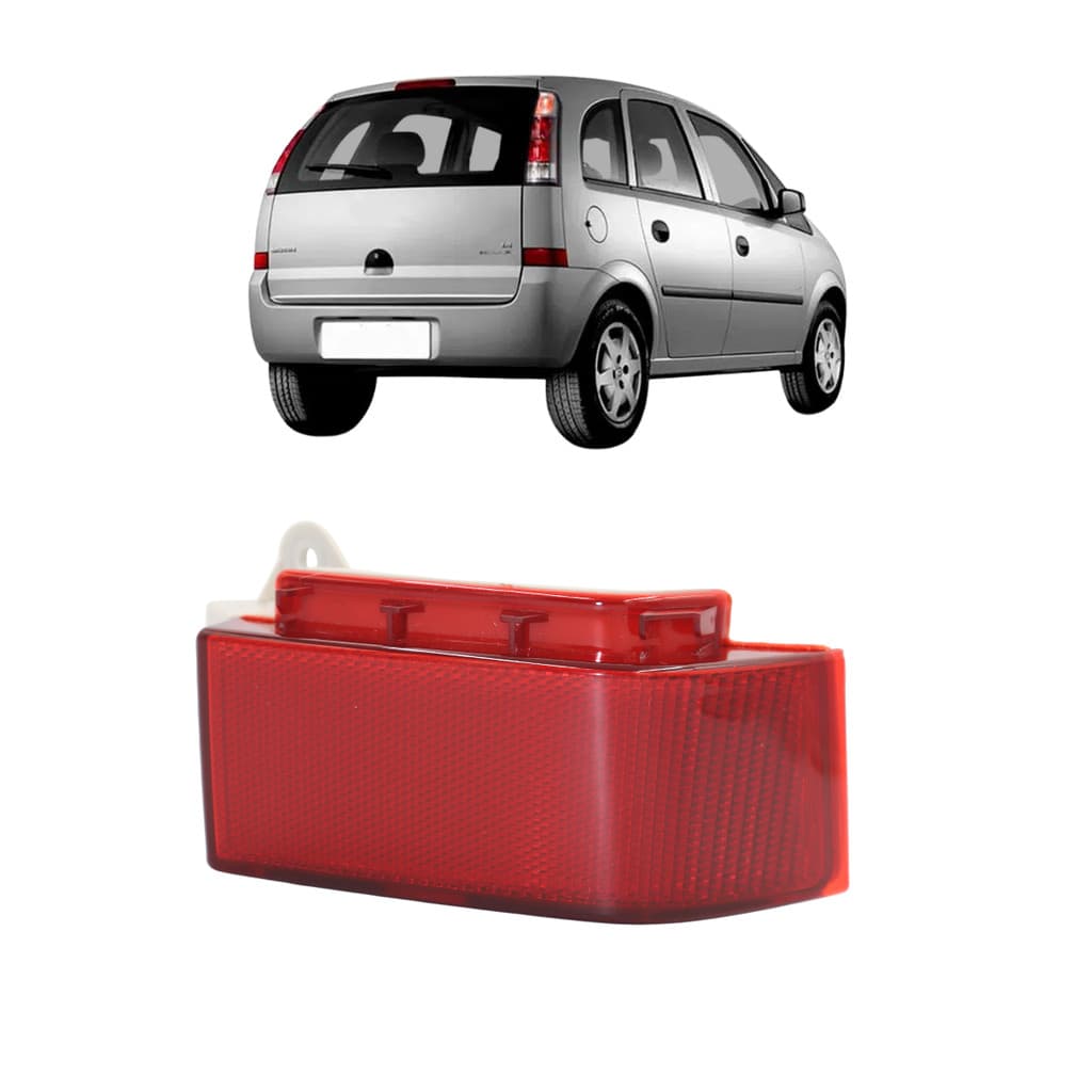 Refletor Para Choque Traseiro Chevrolet Meriva 2005 2006 2007 2008 2009 2010 2011 2012