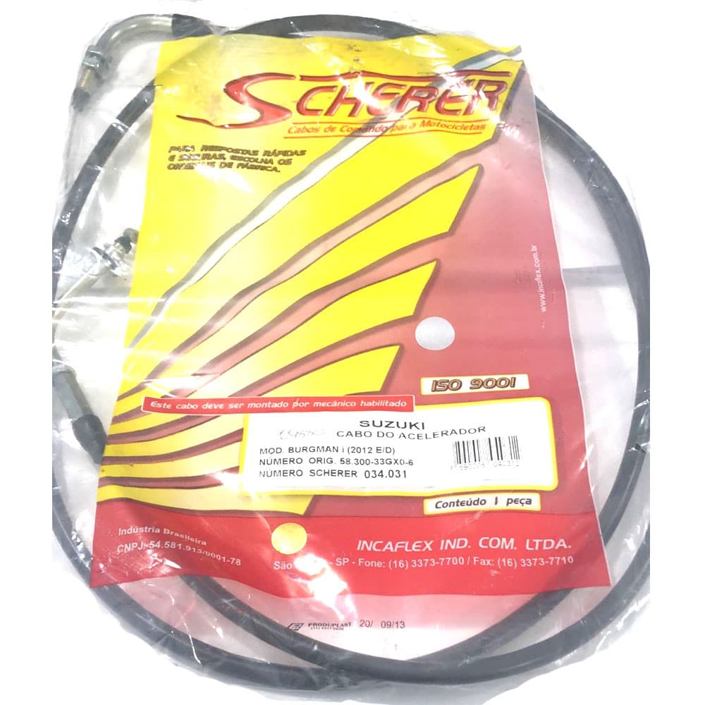 CABO ACELERADOR PARA BURGMAN125 I APOS 2012 SCHERER