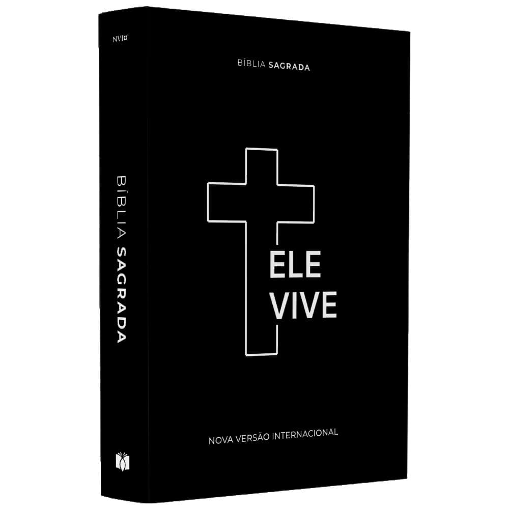 Bíblia Sagrada Ele Vive | NVI | Letra Média | Capa Dura Ilustrada