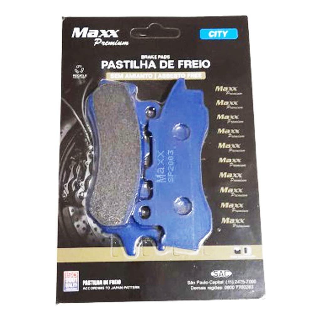 Pastilha Freio Honda Titan fan 160 2018 - 2021 dianteira Freio Combinado Combi Brake Cbs Original Maxx Premium 078595
