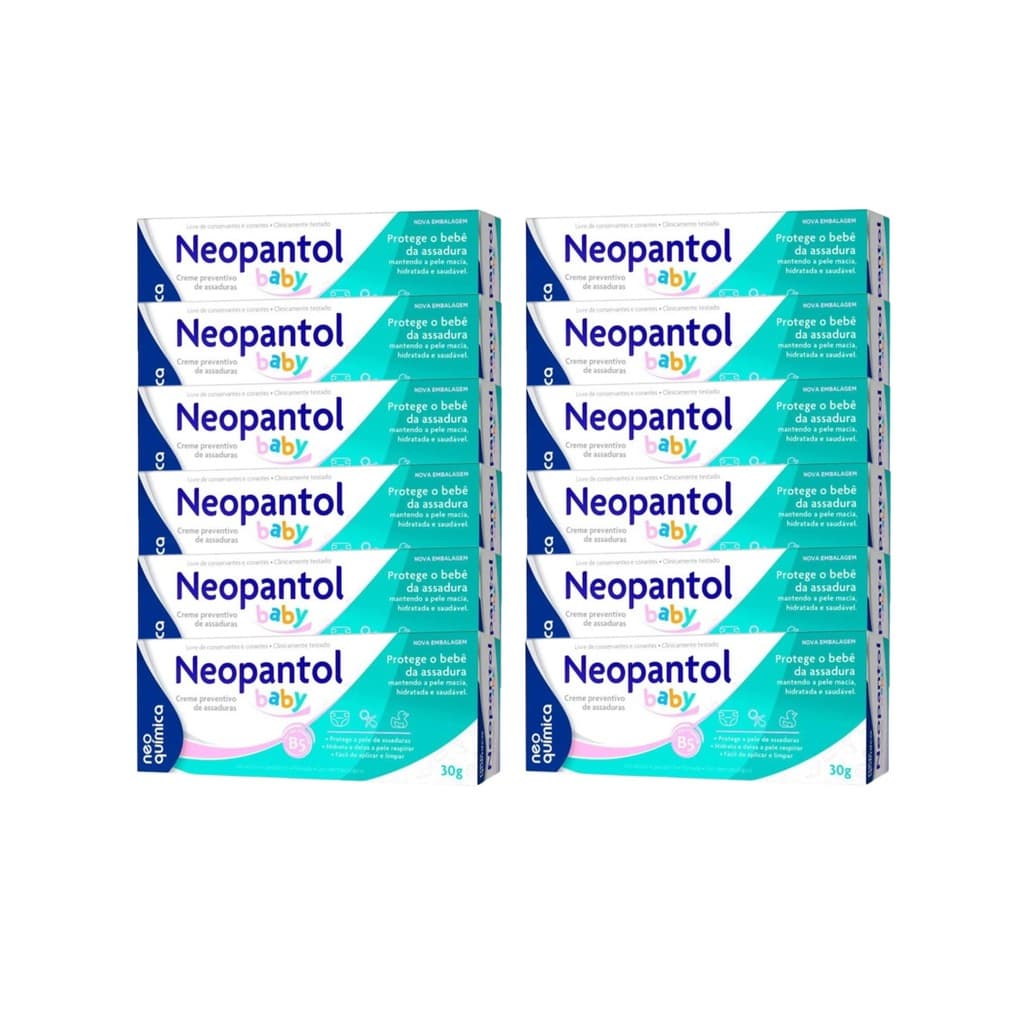 Kit 12x Creme Assadura Neopantol Baby 30g - Neo Quimica