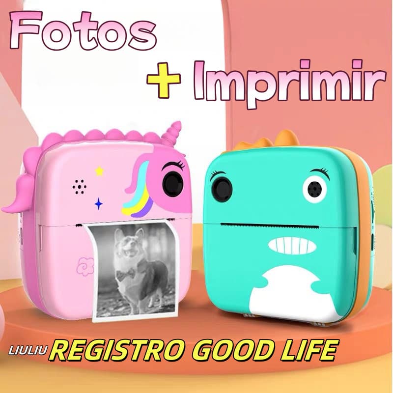 Mini Infantil Câmera Digital Recarregável Impressão Para Video Jogos Fotos，Crianças Presente
