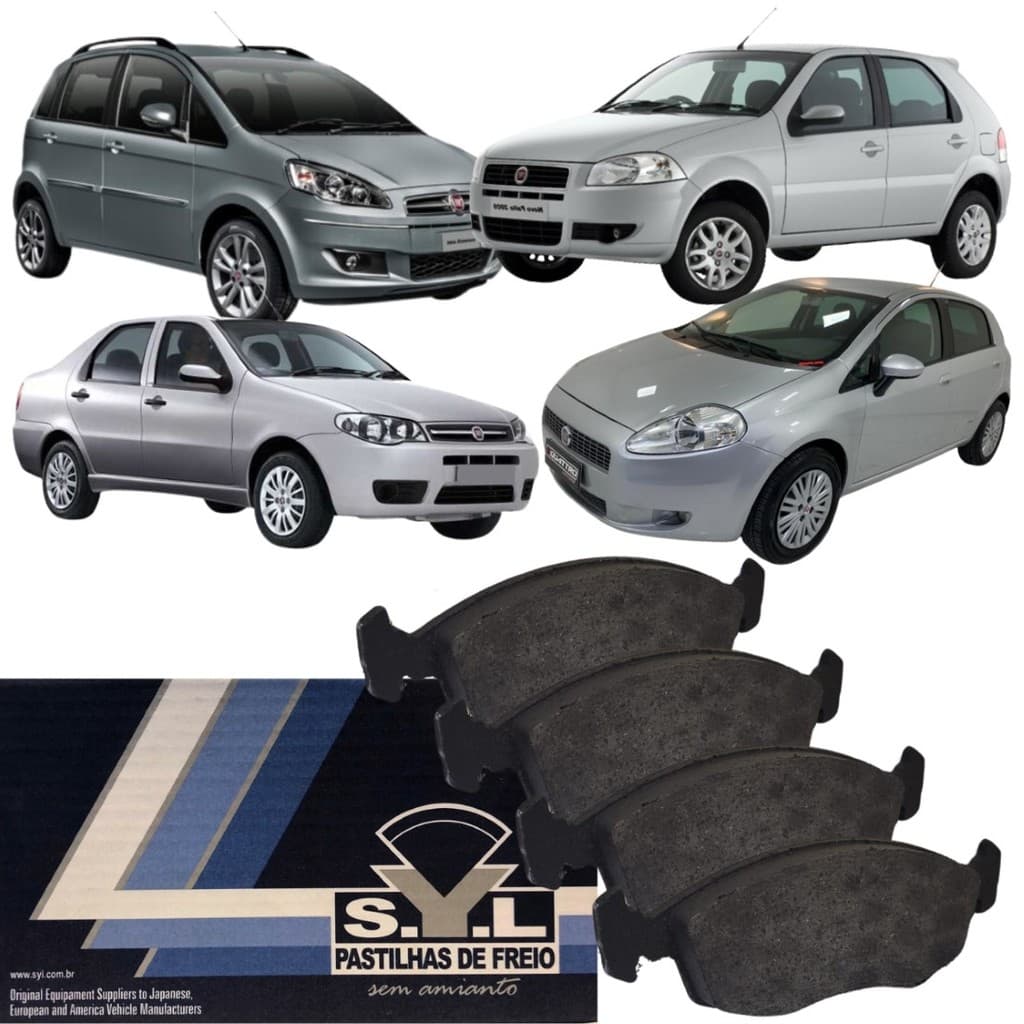Pastilha De Freio Dianteiro S.y.l Fiat Idea, Palio, Punto