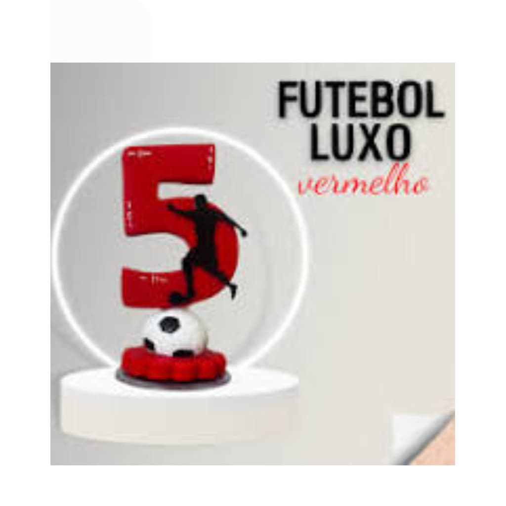 Vela Futebol Vermelho – Para Comemorações Cheias de Estilo!