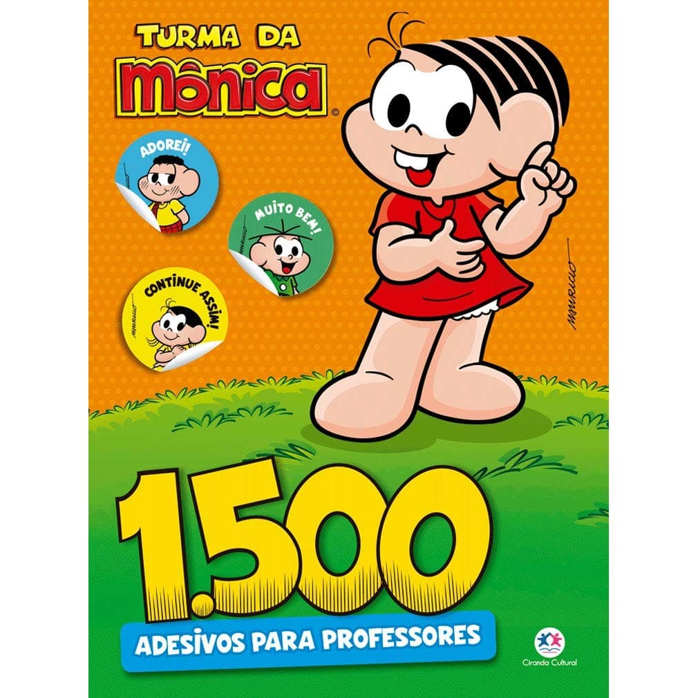 Livro 1500 adesivos para professores - Turma da Mônica