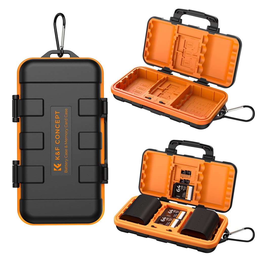 Case p/ Transporte Bateria de Câmera Suporte Cartão SD TF