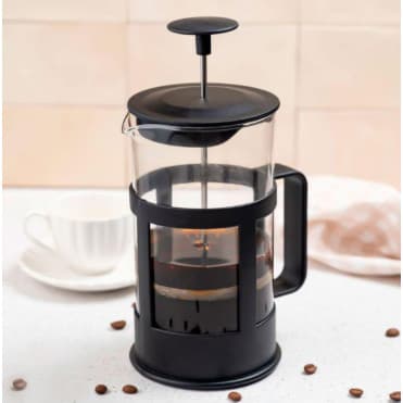 Cafeteira Prensa Francesa 300 ml de plastico e Vidro Cremeira para Café Leite Filtro removível