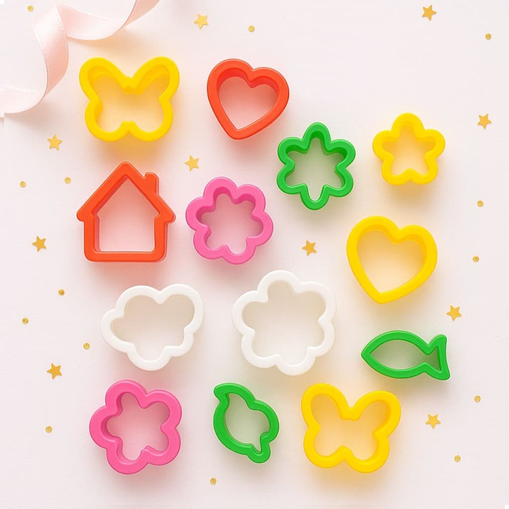 Kit Forminhas Cortador De Massinha de Modelar Escolar Brincadeira