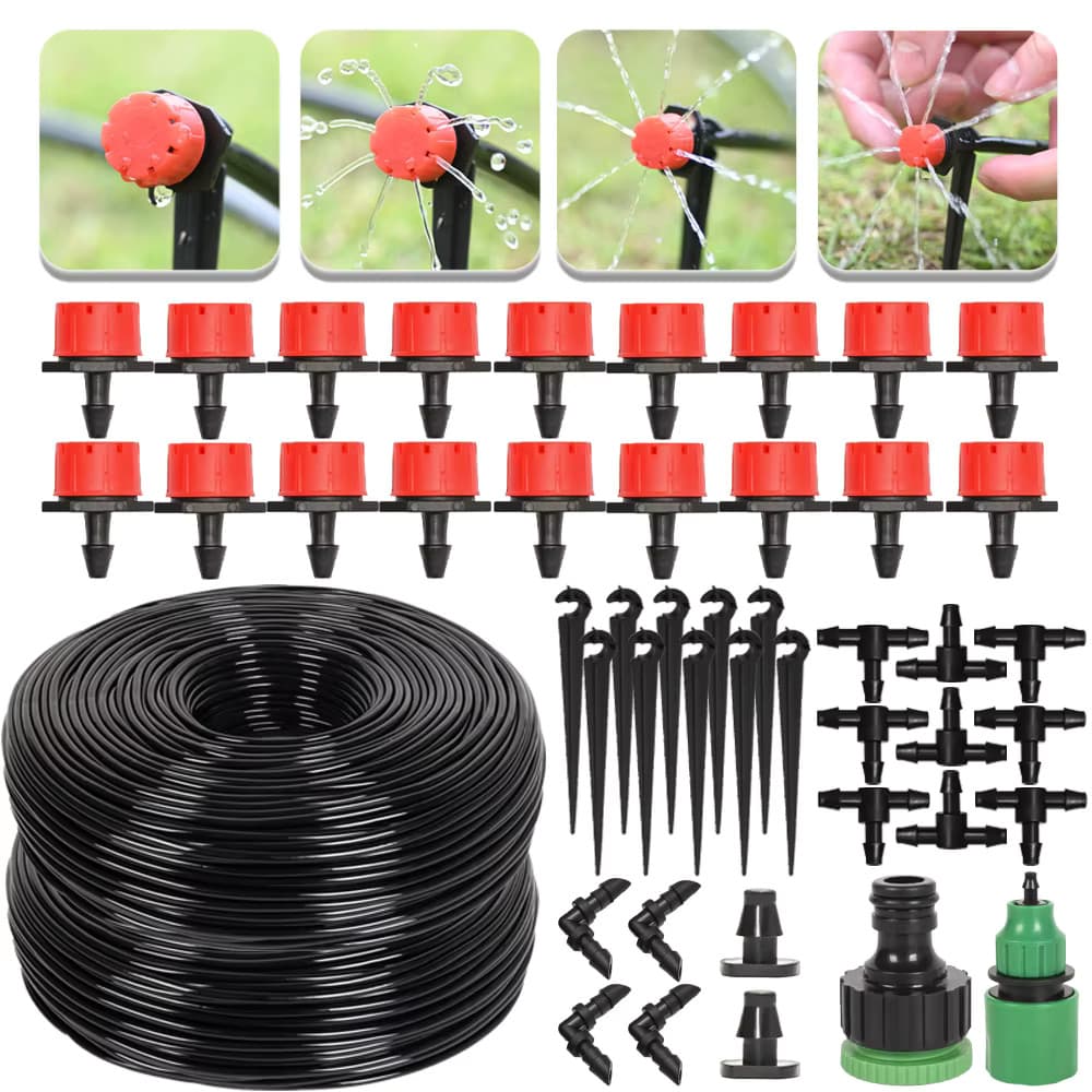 Kit De Irrigação Completo Para Vasos Gotejador Para Horta Jardim 10, 15 Ou 20 Metros