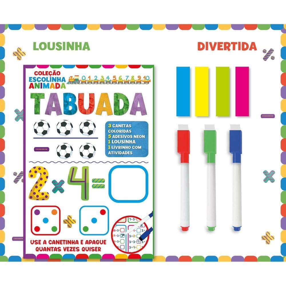 Coleção Escolinha Animada - Tabuada