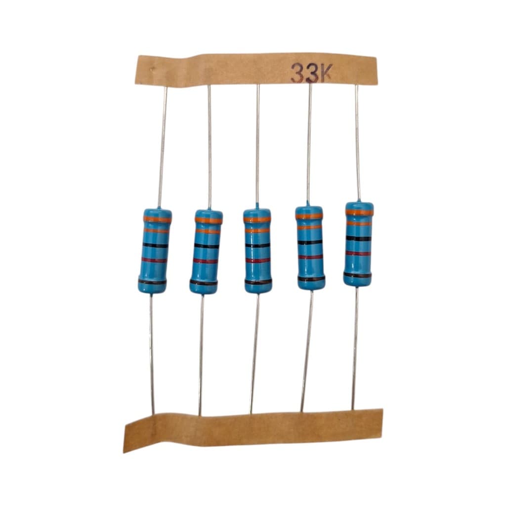 KIT 05 RESISTOR DE PRECISÃO 33K 1% 3W