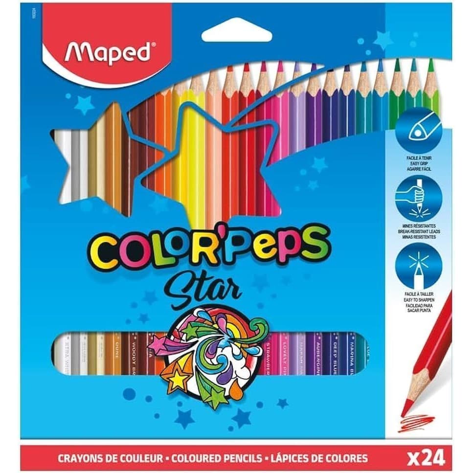 Lápis de Cor Color 24 Peps-Maped