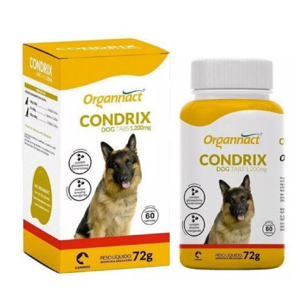 Suplemento Organnact Condrix Dog Tabs 1200mg 60 Tabletes