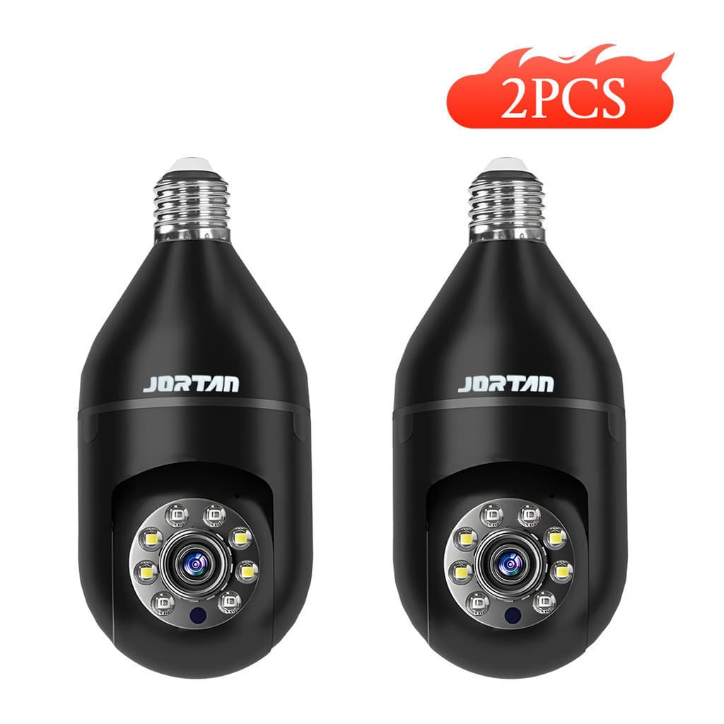 Kit 2 CCTV E27 Câmera De Lâmpada CCTV 360° rotação Cámara inteligente sem fio Wifi Yousee