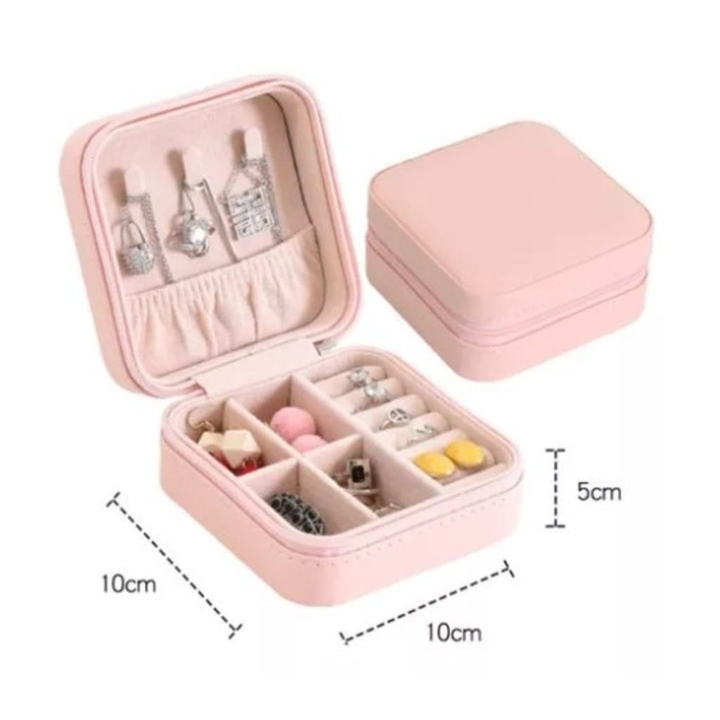 KIT 12 pcs Porta Jóias Portátil Caixinha Bolsa de Armazenamento Colar Brincos Anéis