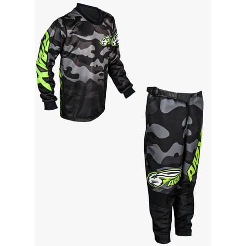 Roupa Infantil - Motocross - Trilha de Moto - Bike - Calça+camisa - Amx Prime Camuflada
