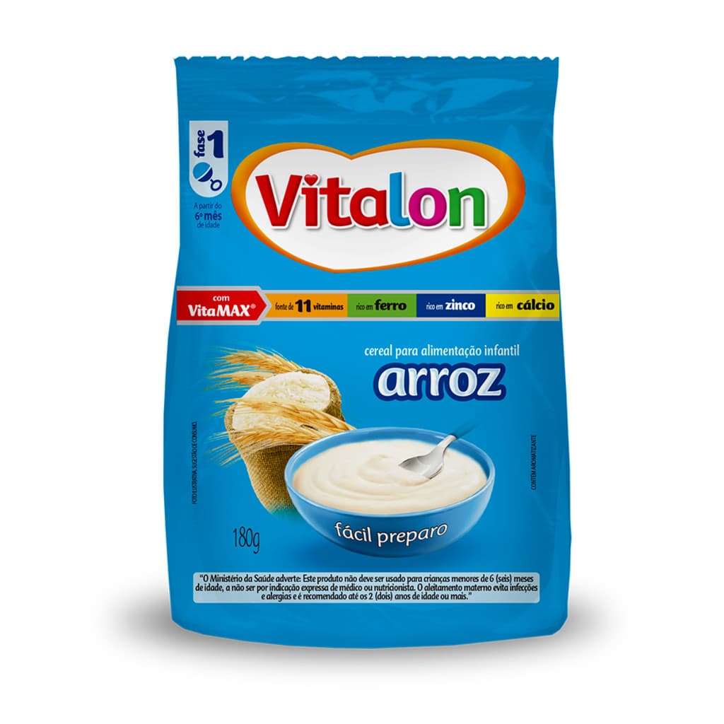 Mingau de Arroz Vitalon - Sachê 180g