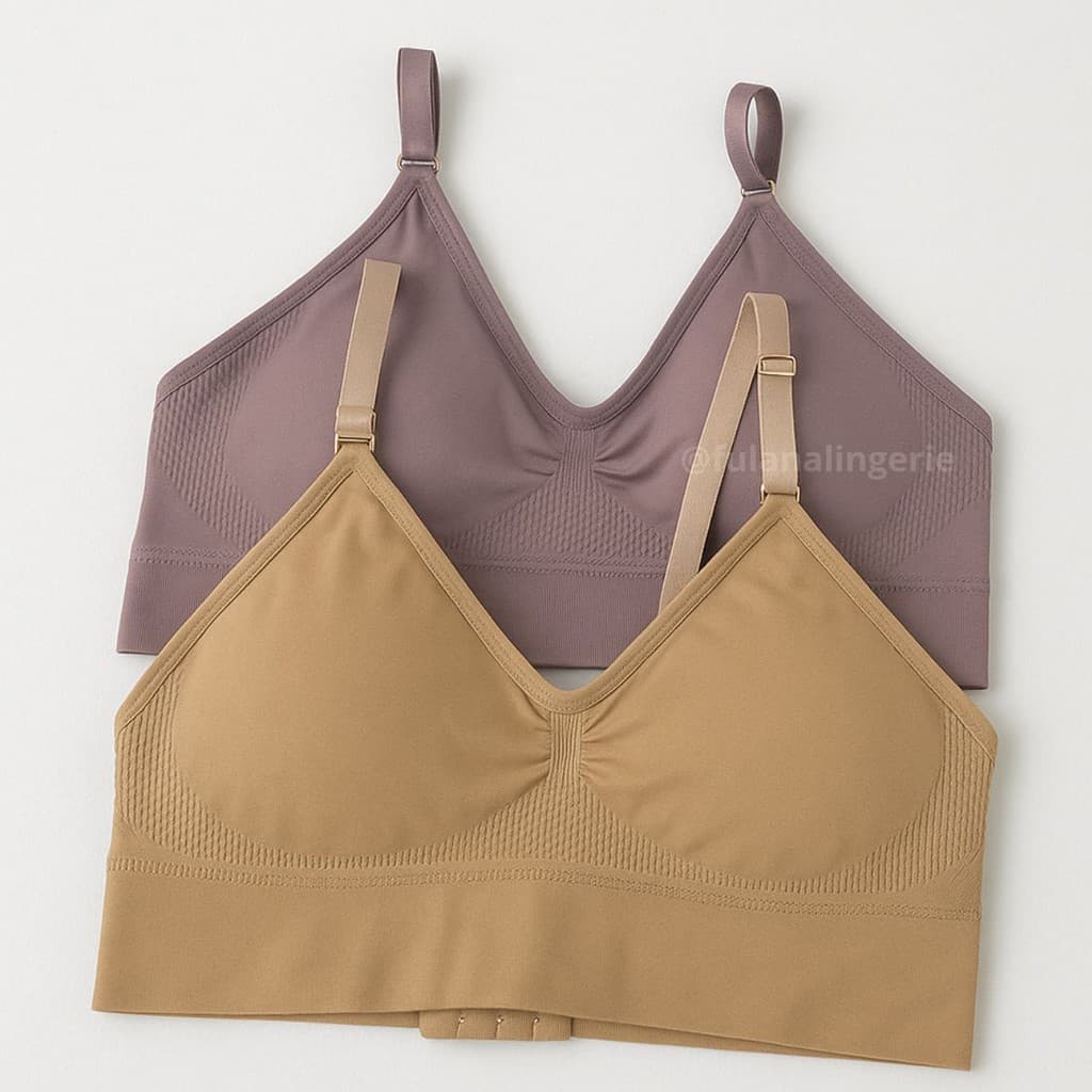 Kit 2 Sutiãs Básico Alça Regulável Com Bojo Sustentação - Sutia Import