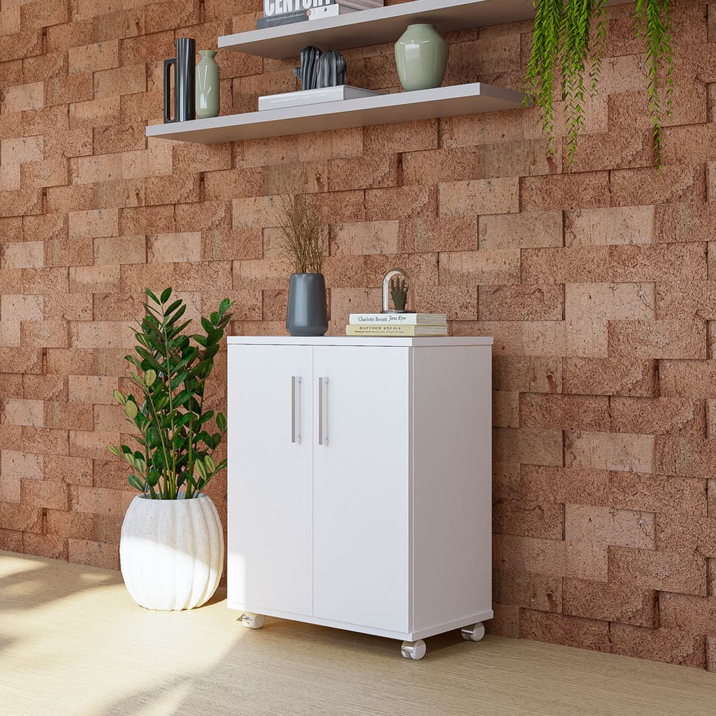 Armário 2 Portas Cozinha Multiuso Organizador Compacto