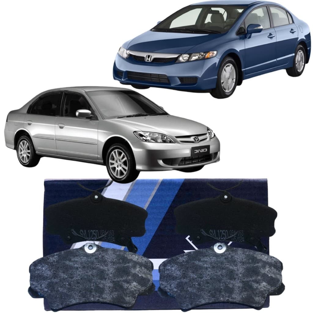 Pastilha De Freio Dianteiro Syl Para Honda Civic 1997 A 2011
