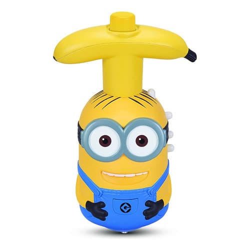 Pião Minions Giroscópio De Brinquedo Com Luz Led E Som