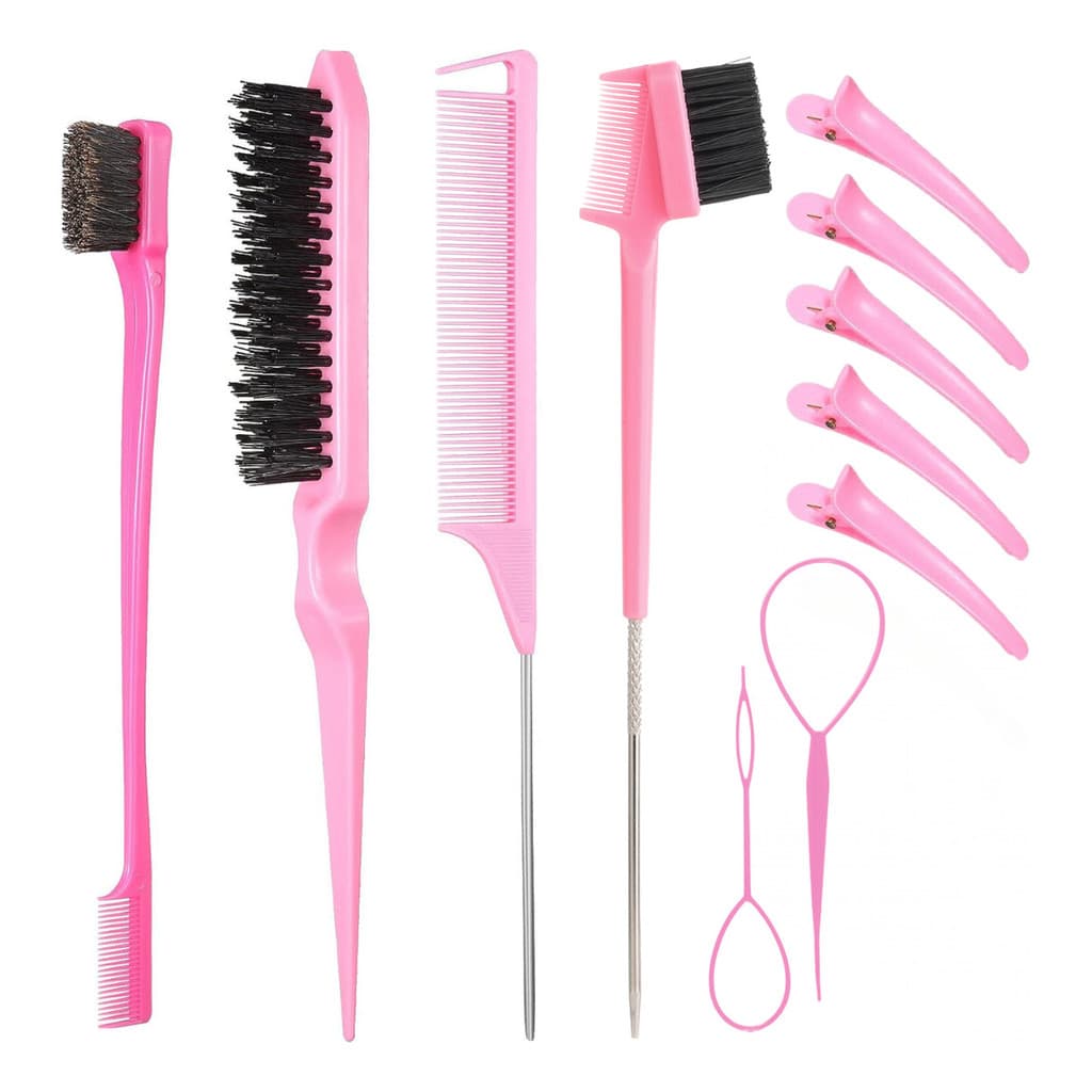 Kit 11 Peças Pente Profissional Escovas P/ Cabelo Penteado