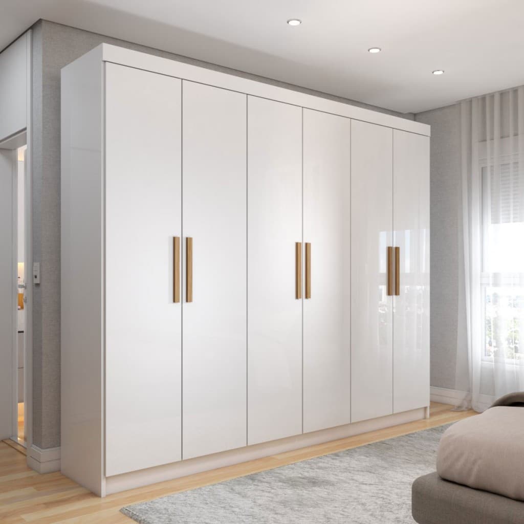 Guarda-Roupa Casal Aurora Radiante 6 Portas 2 Gavetas - Panorama Móveis