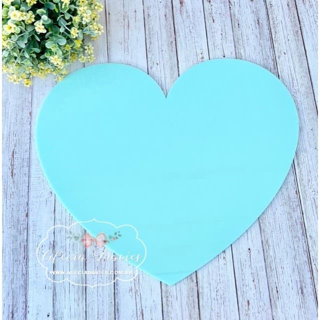 CORAÇÃO  PARA FOTOS acrílico TIFFANY  30X26CM