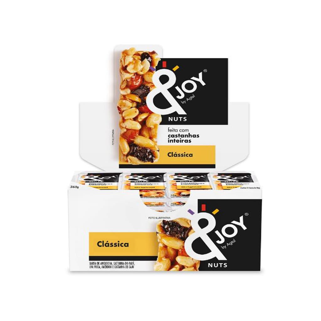 Barra de Cereal Clássica Display 12un de 30g - &Joy - 223454